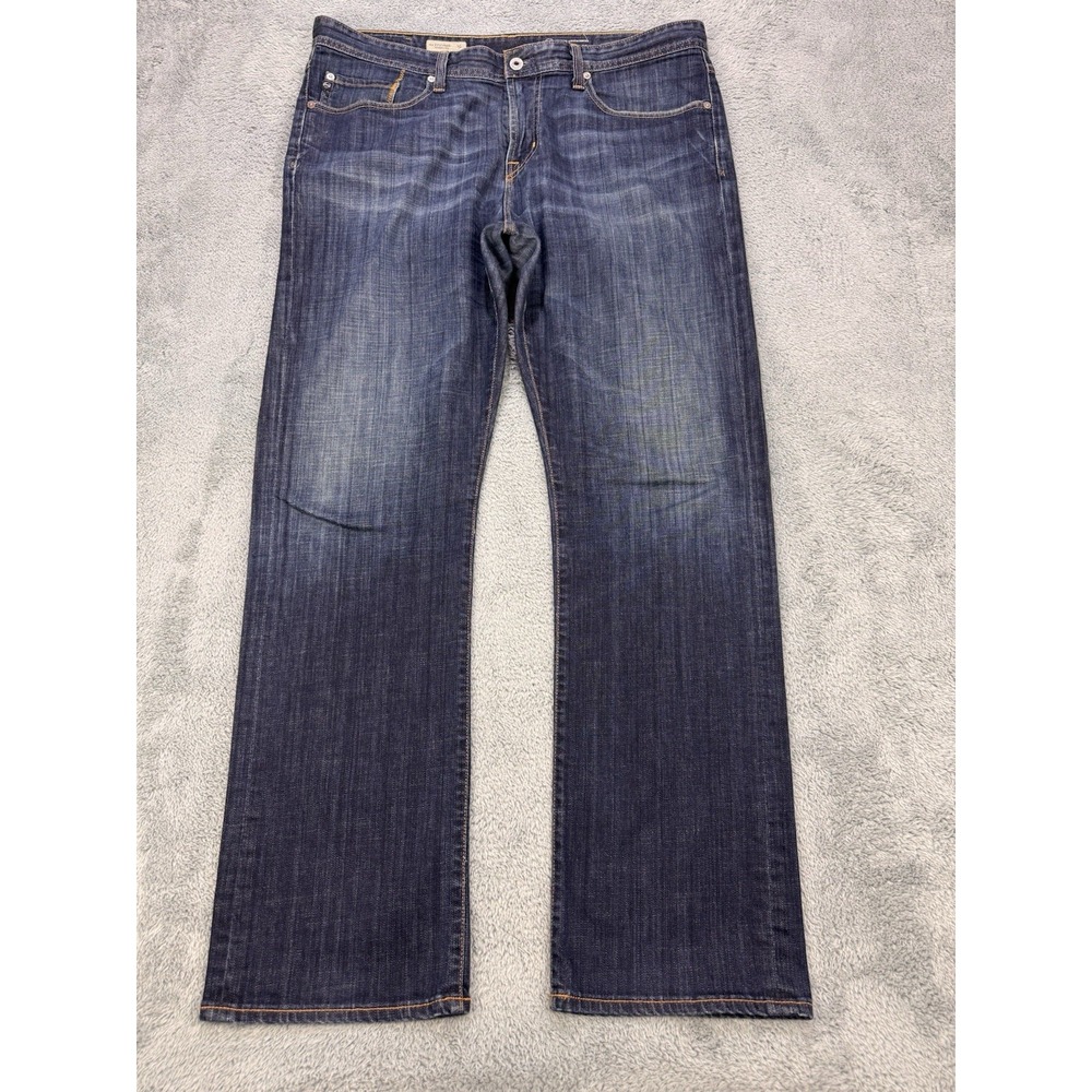 Adriano Goldschmied AG Protoge Jeans Men Blue 38Wx32  Straight‎ Whiskered USA
